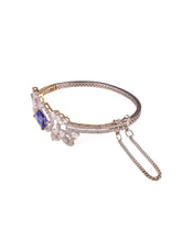 Silver Bracelet with Emerald Stone